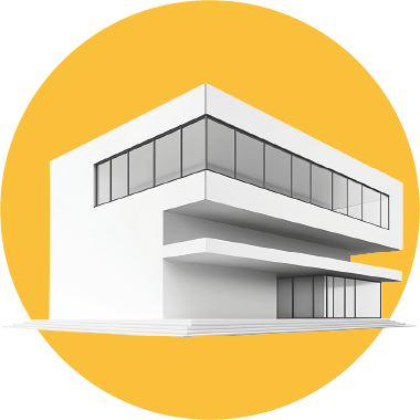 Illustration d'un bâtiment tertiaire moderne