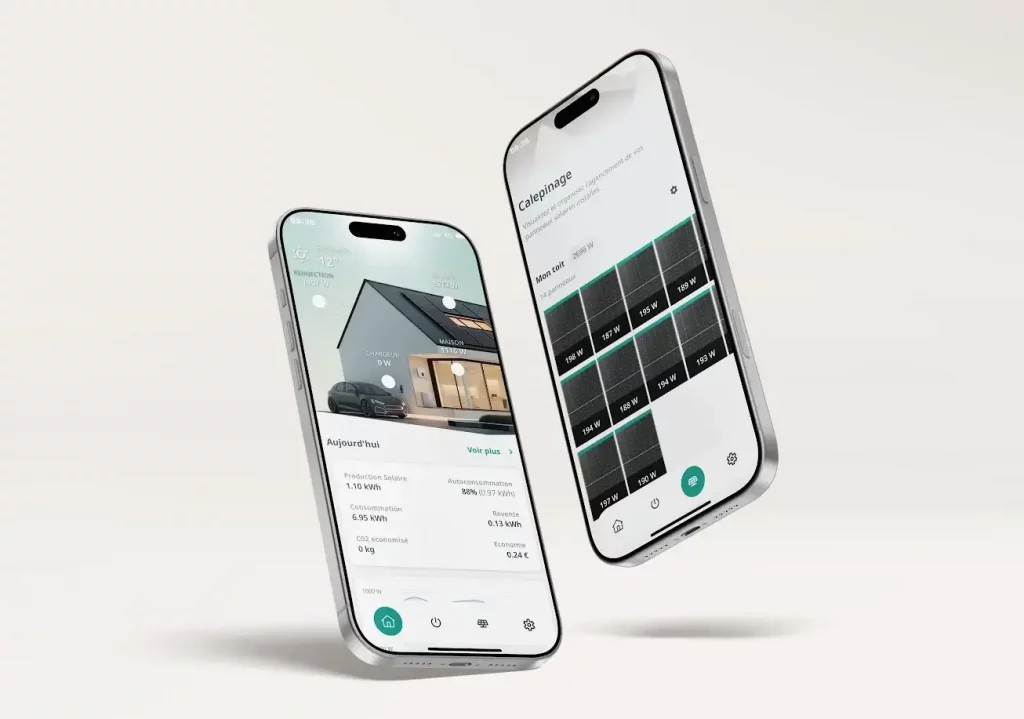 FHE Plus,, écran d'accueil et calepinage
